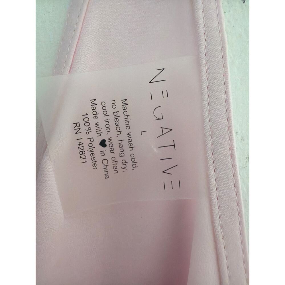 Negative Supreme Mini Slip Dress size L blush pink - Picture 6 of 10